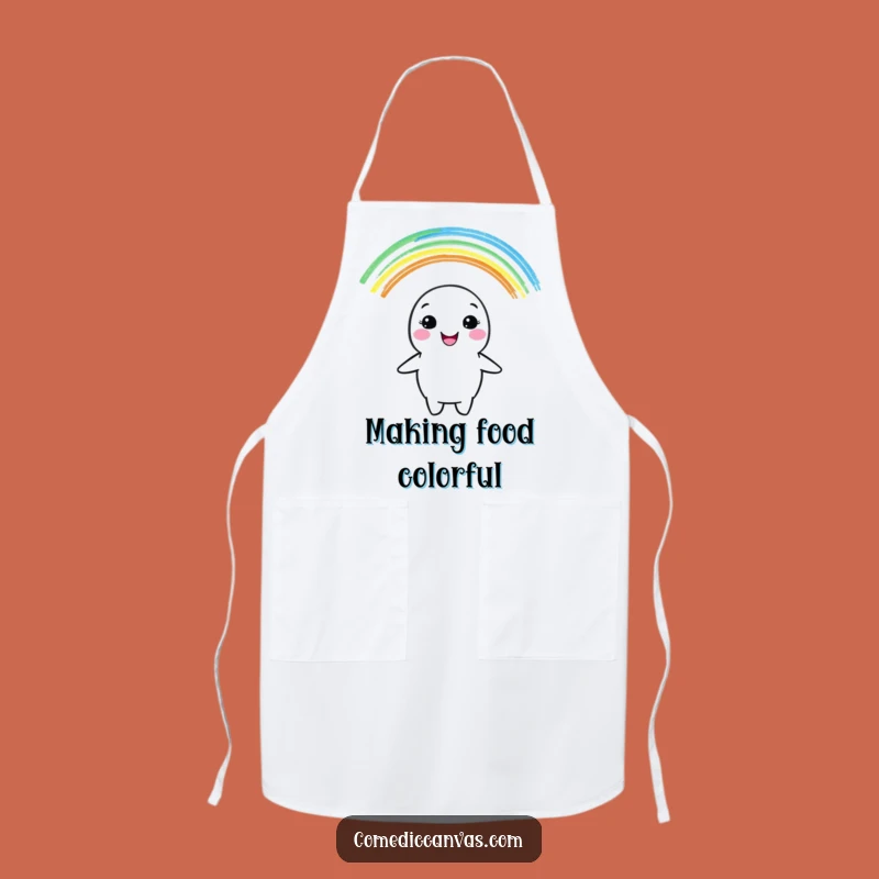 Funny Crayon Rainbow Apron - Creative Kitchen & Cheerful Chef Gift