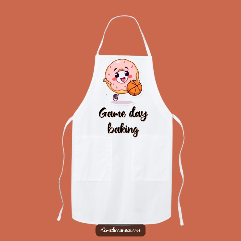 Funny Donut Dribbling Apron, a Hilarious Kitchen Essential for Foodie Ballers