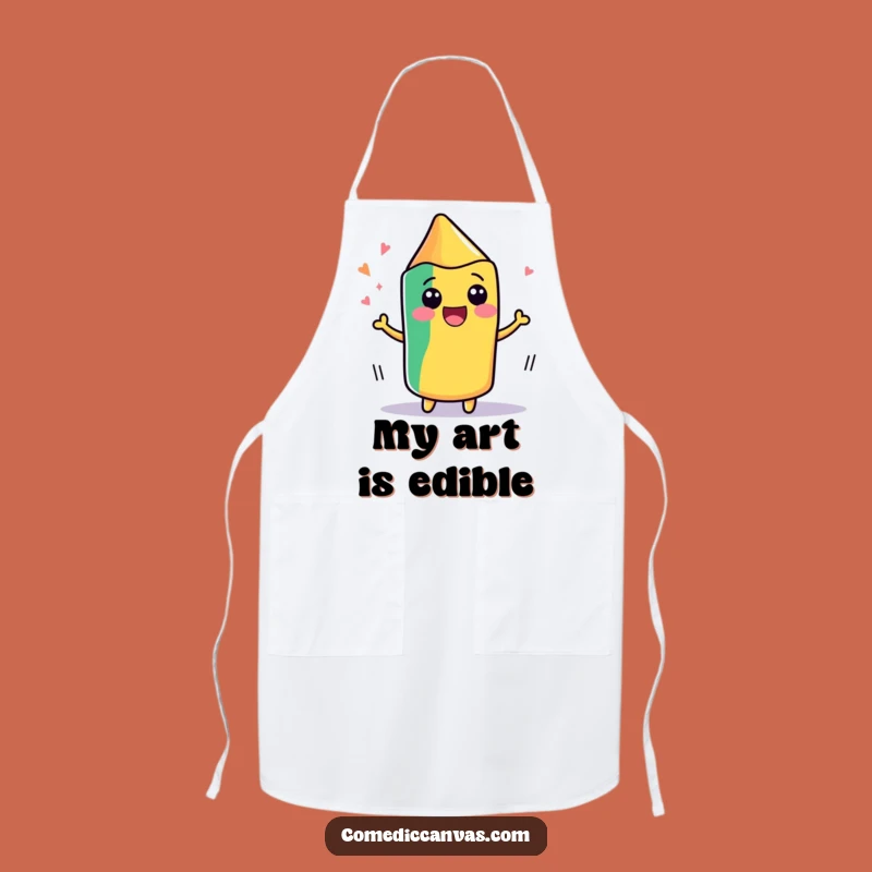 Funny Kawaii Crayon Apron - Hilarious Art Class Gift