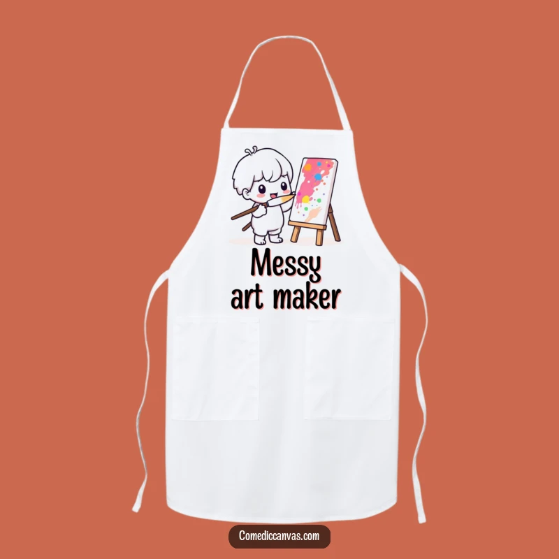 Funny Kawaii Painter Apron: Create with Charm, Essential Funny Gift