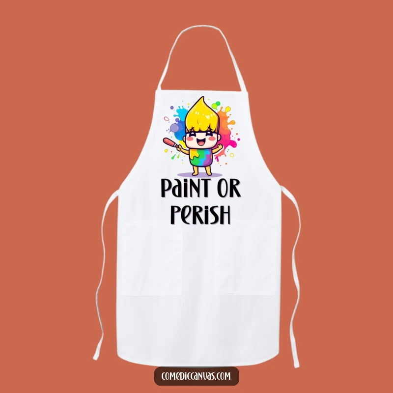 Funny Paintbrush Apron: Protect Your Clothes While Creating Art with Joy