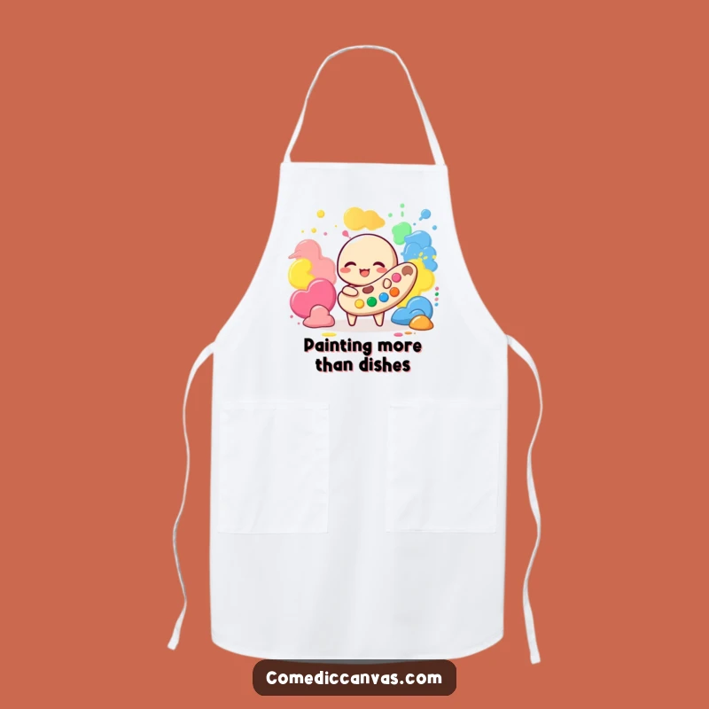 Funny Palette Paint Apron - Creative Kitchen & Hilarious Chef Gift