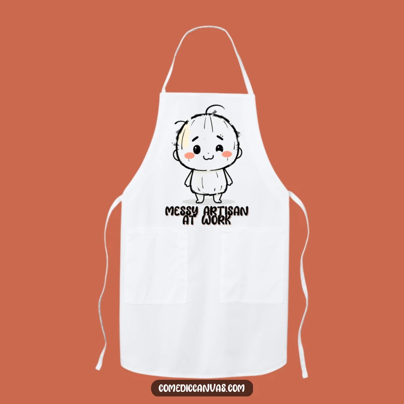 Funny Charcoal Stick Apron: Smudge-Proof Fun for Messy Artists