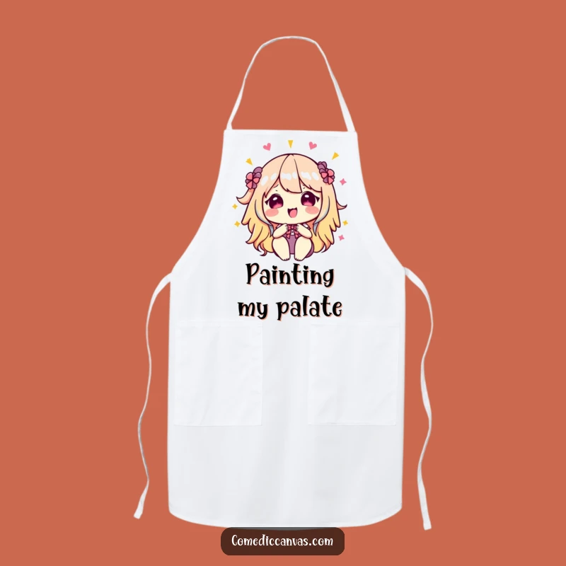 Funny Kawaii Palette Apron: Master Your Mess - Hilarious Funny Gift!