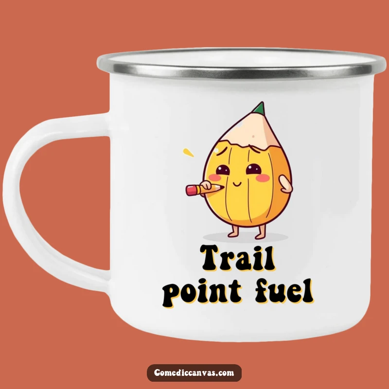 Funny Pencil Sharpening Camping Mug: Fuel Your Focus Outdoors
