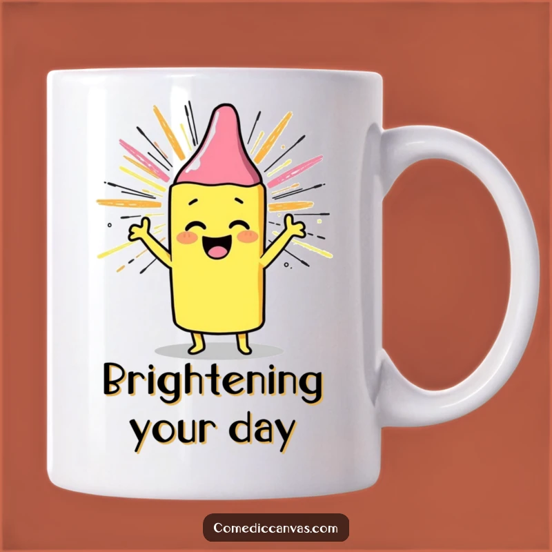 Funny Crayon Sunburst Mug: Joyful Gift for Brightening Your Day