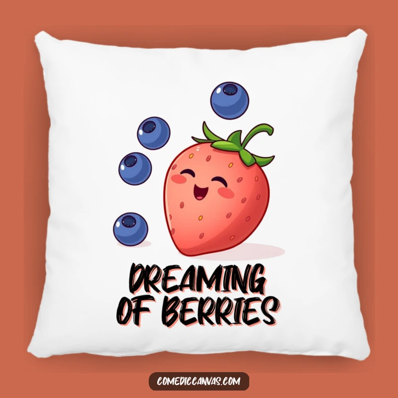 Funny Strawberry Juggling Pillow: Cozy & Playful Cushion for Berry Fans