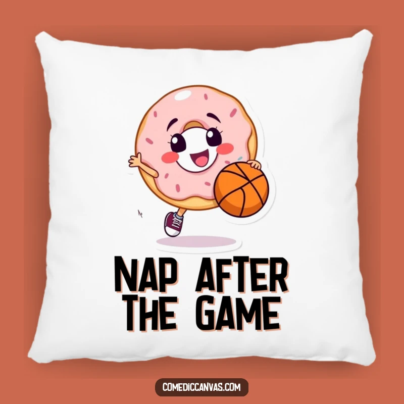 Funny Donut Dribbling Pillow, a Comfy and Hilarious Decor Piece