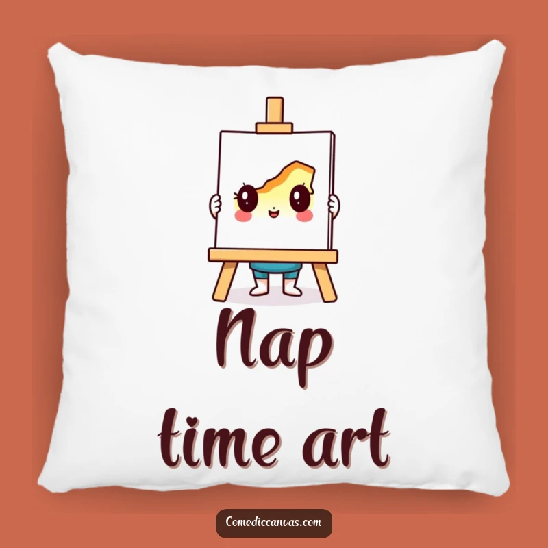 Funny Artist Easel Pillow: Cozy Comfort for Creative Minds