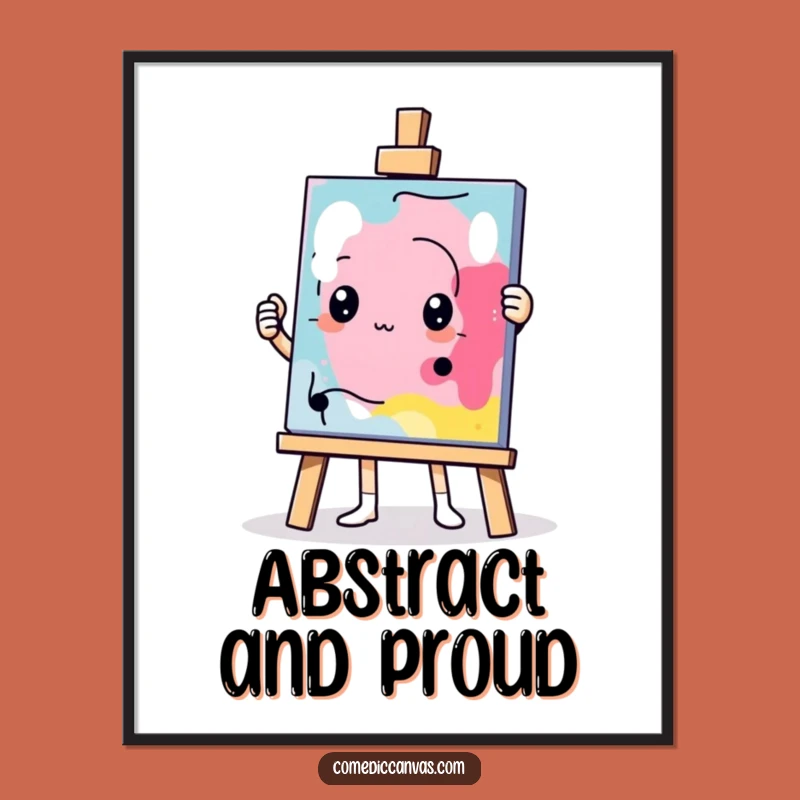 Funny Determined Easel Masterpiece Digital Print - Instant Bold Wall Art Gift