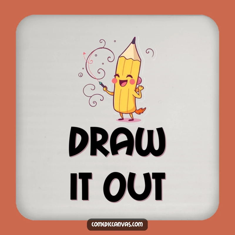 Funny Pencil Coasters: Protect Surfaces with Whimsical Swirls and Art