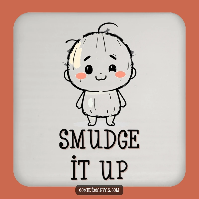 Funny Charcoal Stick Coaster: Protect Surfaces with Artistic Humor