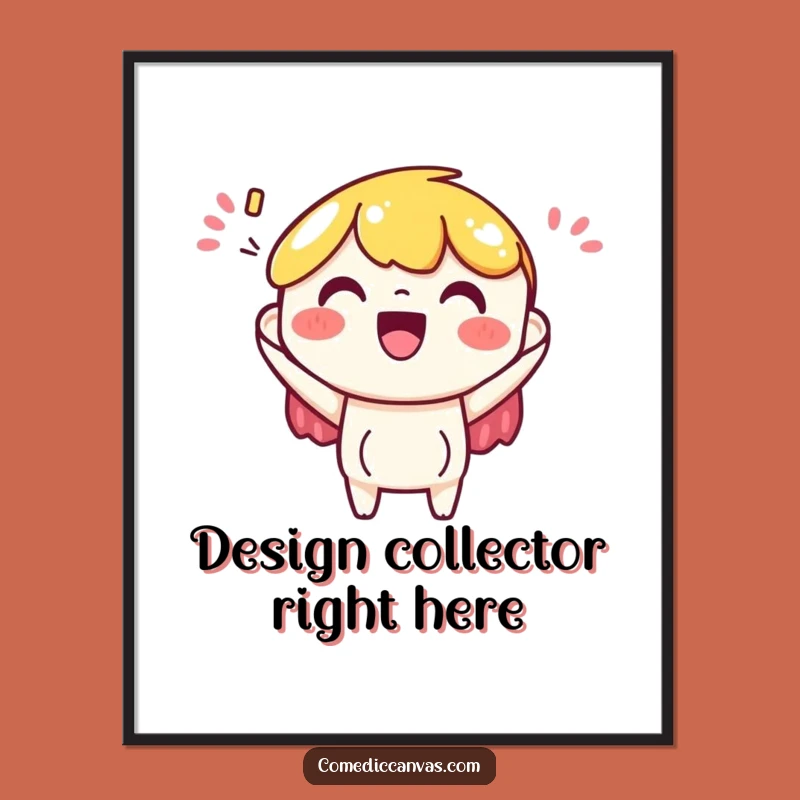 Funny Art Paper Poster: Cheerful Design Celebration for Walls