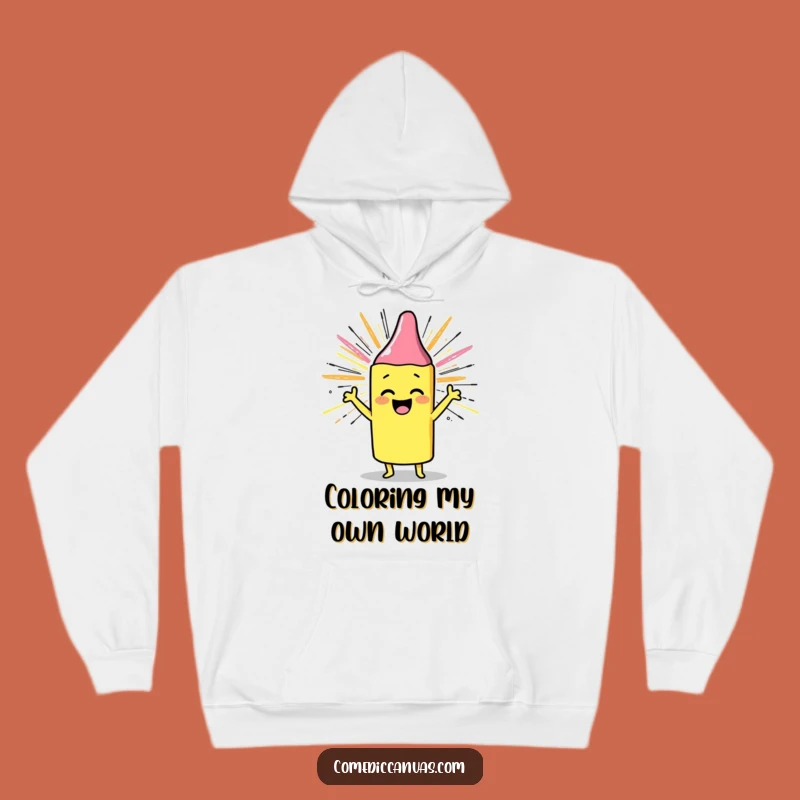 Funny Crayon Sunburst Hoodie: Cozy Comfort for Joyful Days