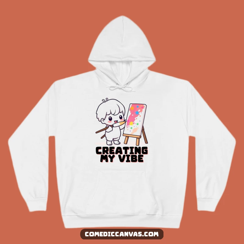 Funny Kawaii Painter Hoodie: Cozy Creativity, Ultimate Cozy Funny Gift