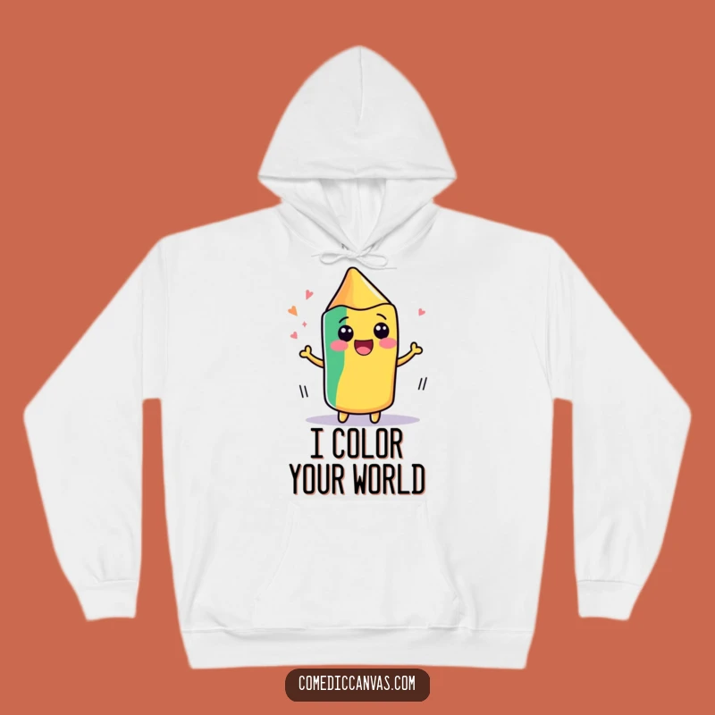 Funny Kawaii Crayon Drawing Hoodie - Cozy Hilarious Art Gift