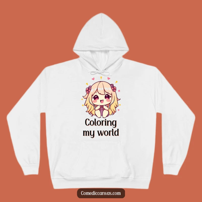 Funny Kawaii Palette Hoodie: Cozy Color Sweatshirt - Perfect Funny Gift!