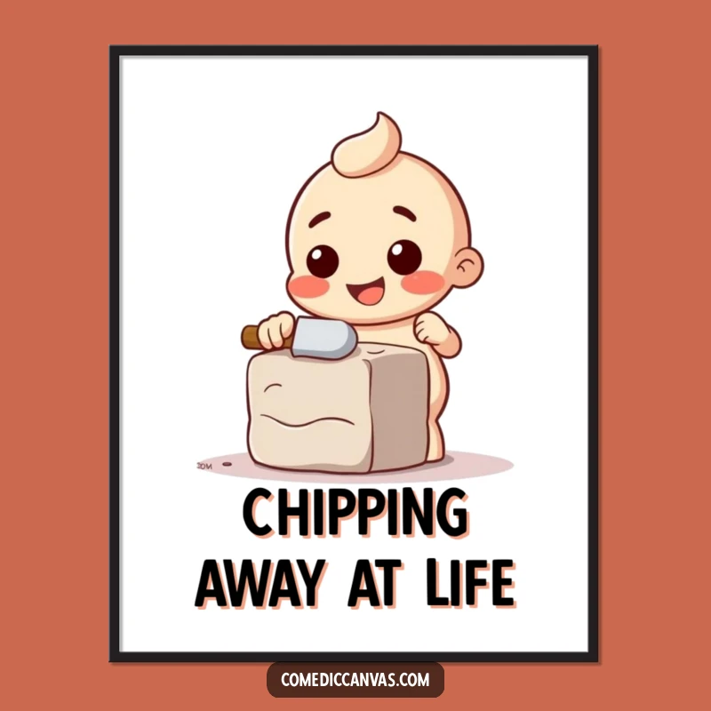 Funny Free Printable Wall Art: Chisel Character, Sculpting Joyful Decor