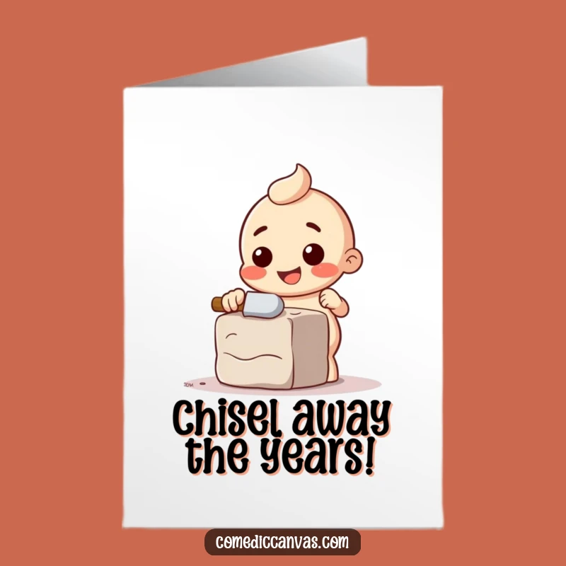 Funny Free Printable Birthday Card: Chisel Art, Sculpting Laughs Gift