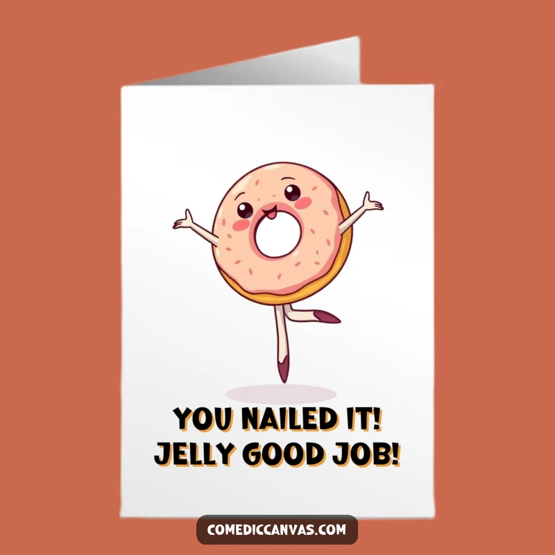 Free Printable Donut Ballet Card - Funny Downloadable Congratulations Gift