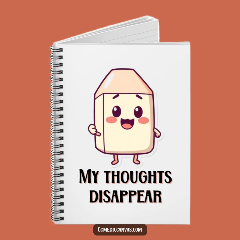 Funny Happy Eraser Surprise Notebook - Problem Solver Journal Gift