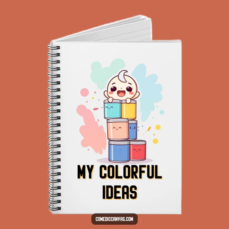 Funny Paint Can Balance Notebook: Jot Down Risky Ideas, Perfect Funny Gift