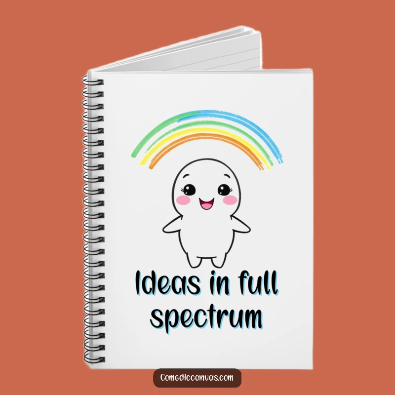Funny Crayon Rainbow Notebook - Ideas, Colors & Cheerful Journal