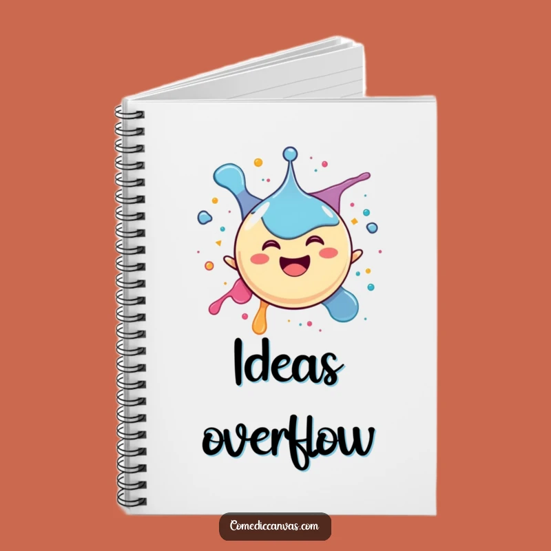 Funny Ink Splat Notebook: Jot Down Ideas with this Happy Drop Design