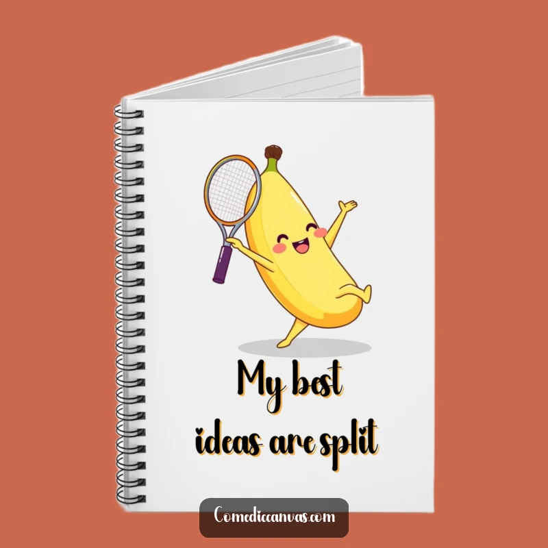 Funny Banana Tennis Cartwheel Notebook Jot Down Laughs and Ideas