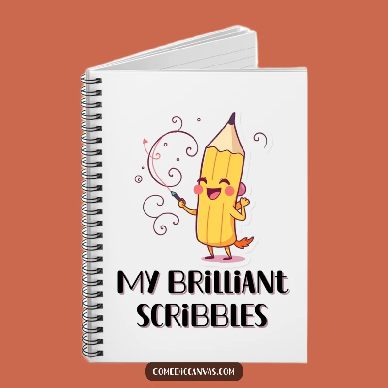 Funny Pencil Notebook: Jot Down Ideas with Whimsical Swirls and Inspiration