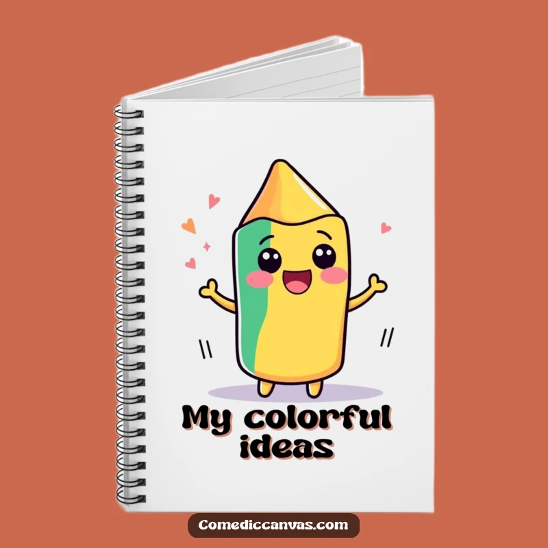 Funny Kawaii Crayon Notebook - Hilarious Gift for Artists