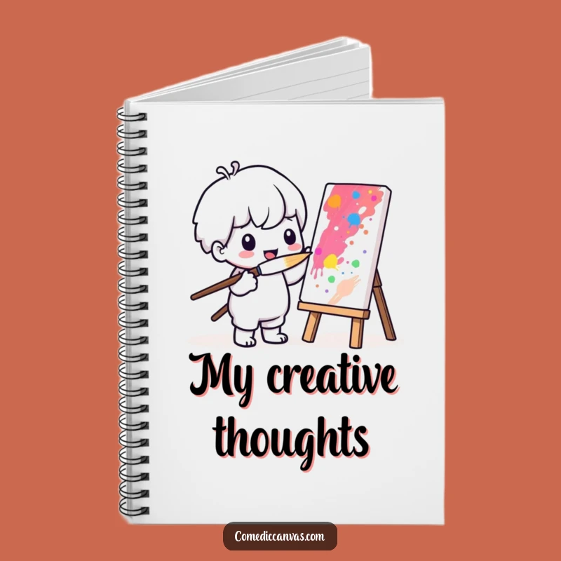 Funny Kawaii Painter Notebook: Sketch Your Ideas, Perfect Funny Gift