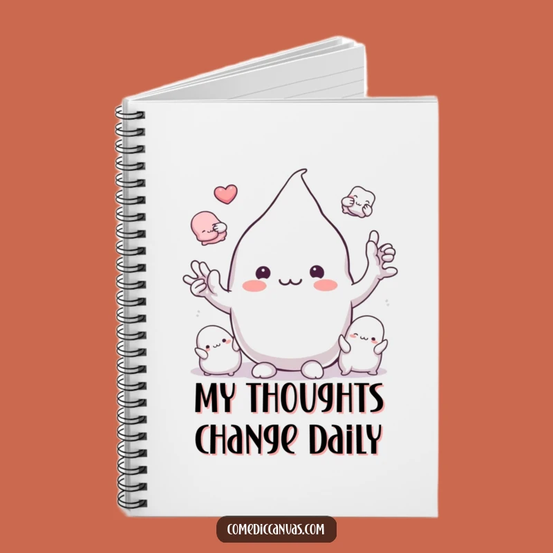 Funny Playful Clay Blob Notebook - Journal for Creative Ideas & Doodles