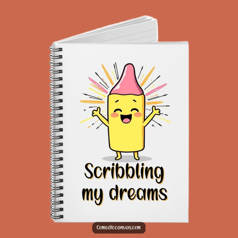 Funny Crayon Notebook: Joyful Journal for Creative Ideas