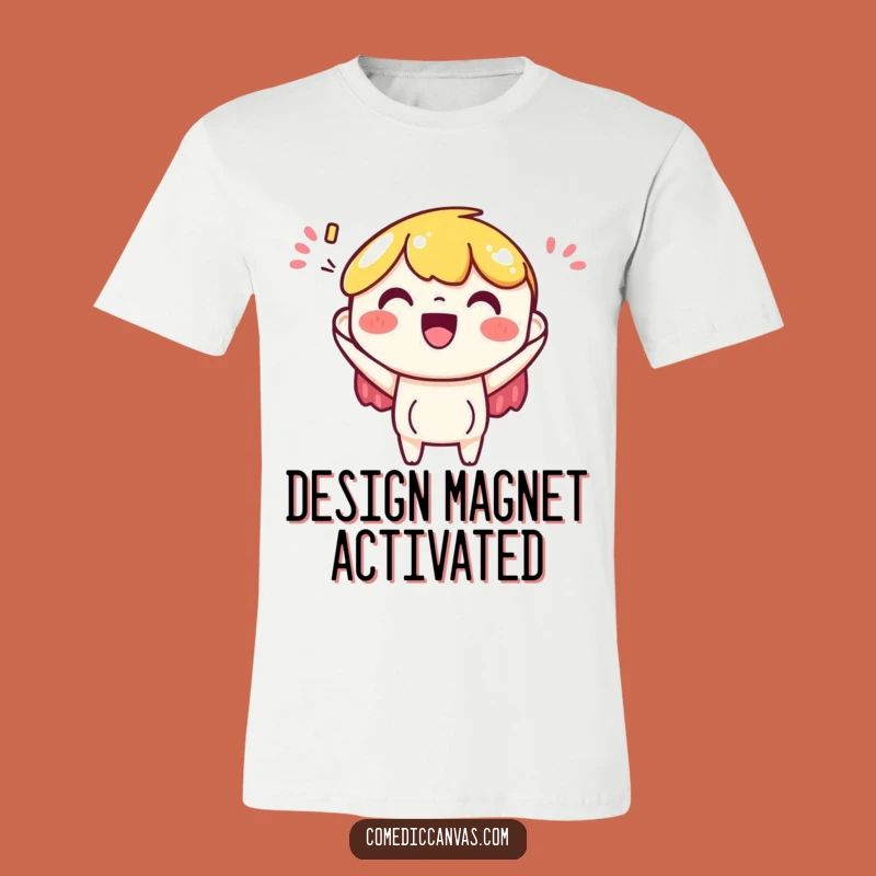 Funny Art Paper T-Shirt: Cheerful Designer's Acceptance Tee