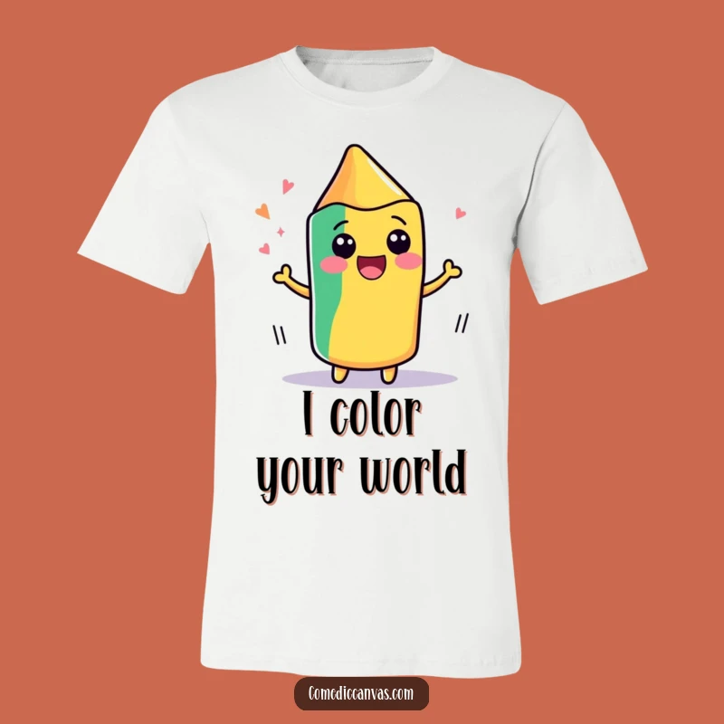 Funny Kawaii Crayon Wiggle T-Shirt - Hilarious Art Gift