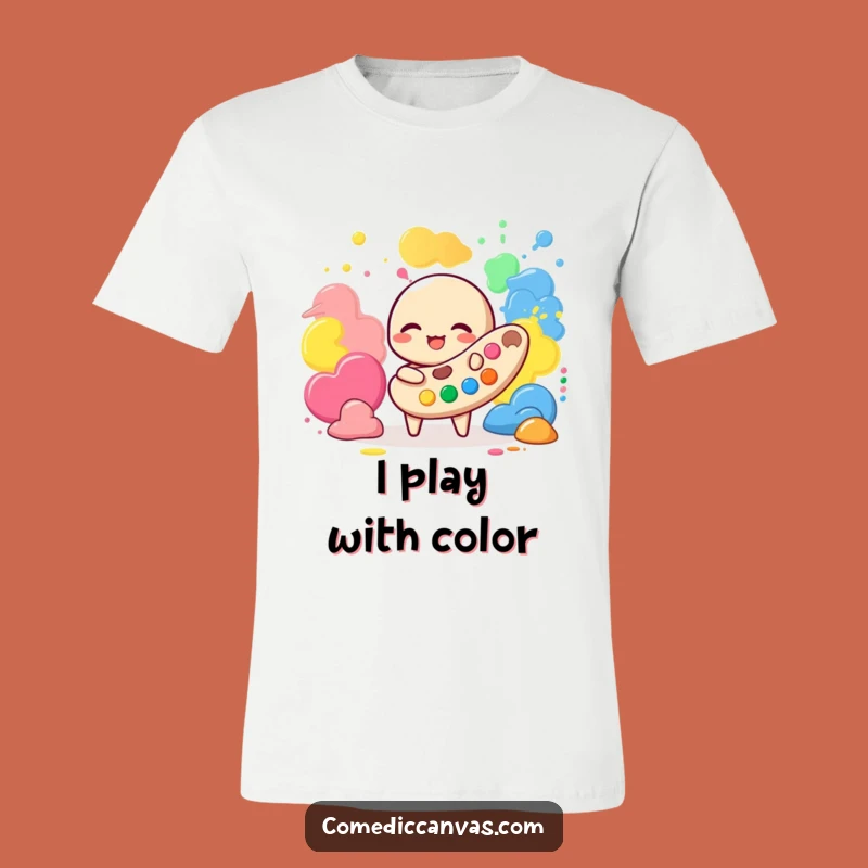 Funny Palette Paint T-Shirt - Wearable Art & Hilarious Creator Apparel