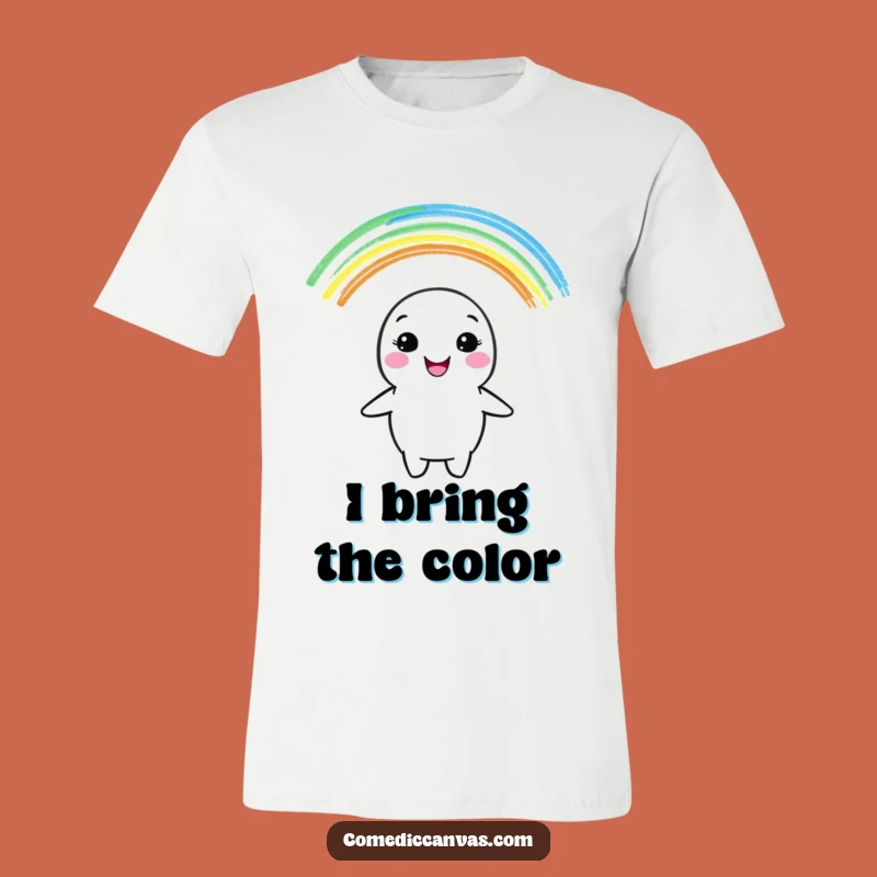 Funny Crayon Rainbow T-Shirt - Wearable Joy & Colorful Art Apparel