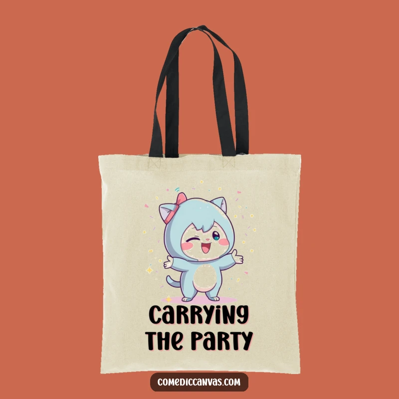 Funny Confetti Thrower Tote Bag: Carry the Party Everywhere