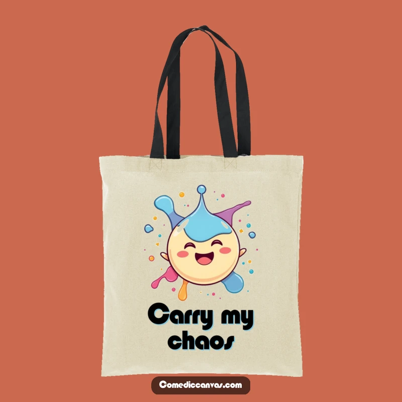 Funny Ink Splat Tote Bag: Carry Your Joy with this Happy Drop Design